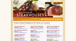 Desktop Screenshot of bestamericansteakhouses.com